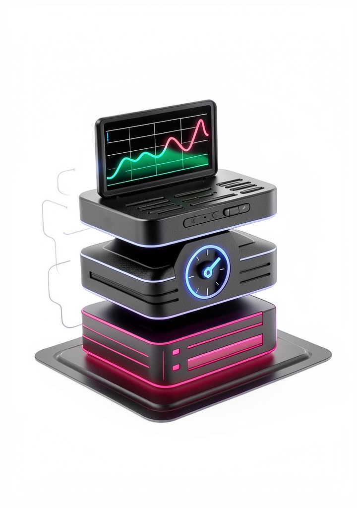 Product front view showing all components